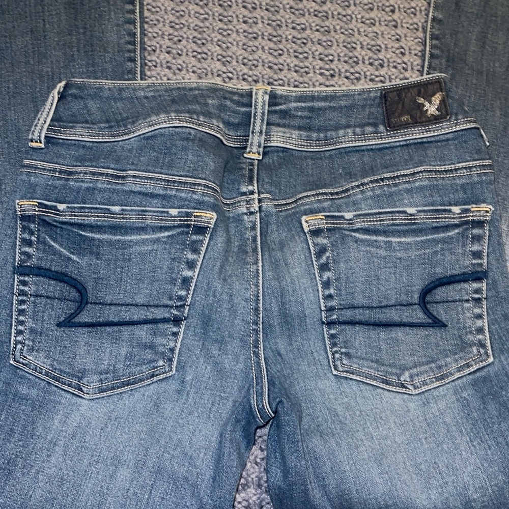 American Eagle boot kick low rise jeans
